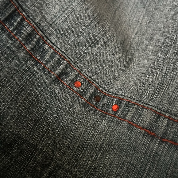 Y2K denim floral trim jacket - Picture 12 of 12